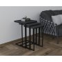 HANAH HOME Set stolova Stoli Black Anthracite - slika 2