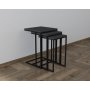 HANAH HOME Set stolova Stoli Black Anthracite - slika 1