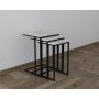 HANAH HOME Set stolova Stoli Black Cyrstal - slika 2