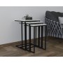 HANAH HOME Set stolova Stoli Black Cyrstal - slika 1