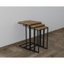HANAH HOME Set stolova Stoli Black Oud - slika 2