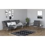 HANAH HOME Set stolova Mali Black Anthracite - slika 2