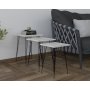 HANAH HOME Set stolova Mali Black Cyrstal - slika 1