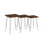 HANAH HOME Set stolova Mali Black Walnut - slika 3