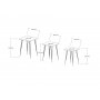 HANAH HOME Set stolova Mali Black Walnut - slika 4