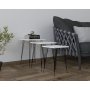 HANAH HOME Set stolova Mali Black White - slika 1