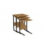 HANAH HOME Set stolova Sali Black Oud - slika 1