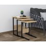 HANAH HOME Set stolova Sali Black Sapphire Oak - slika 1