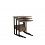 HANAH HOME Set stolova Sali Black Walnut - slika 2