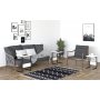 HANAH HOME Set stolova Sali Black White - slika 2