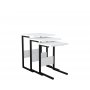 HANAH HOME Set stolova Sali Black White - slika 3