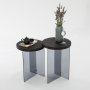 HANAH HOME Set stolova Serenity 2 Anthracite Dark Grey - slika 1