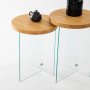 HANAH HOME Set stolova Serenity 2 Oak Transparent - slika 2