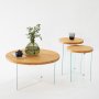 HANAH HOME Set stolova Serenity 2 Oak Transparent - slika 5