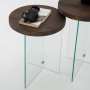 HANAH HOME Set stolova Serenity 2 Transparent Walnut - slika 3
