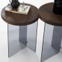 HANAH HOME Set stolova Serenity 2 Walnut Dark Grey - slika 2