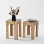 HANAH HOME Set stolova Seine 2 Dark Grey Oak - slika 2