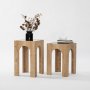 HANAH HOME Set stolova Seine 2 Dark Grey Oak - slika 1