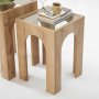 HANAH HOME Set stolova Seine 2 Oak Transparent - slika 4
