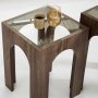 HANAH HOME Set stolova Seine 2 Transparent Walnut - slika 4