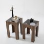 HANAH HOME Set stolova Seine 2 Walnut Dark Grey - slika 2