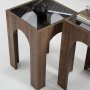 HANAH HOME Set stolova Seine 2 Walnut Dark Grey - slika 3