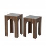 HANAH HOME Set stolova Seine 2 Walnut Dark Grey - slika 5