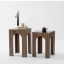 HANAH HOME Set stolova Seine 2 Walnut Dark Grey - slika 1