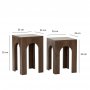HANAH HOME Set stolova Collesium 2 Walnut - slika 5