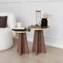 HANAH HOME Set stolova Mushroom 2 Gold Walnut - slika 3