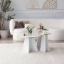 HANAH HOME Set stolova Mushroom 2 Gold White - slika 2
