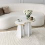 HANAH HOME Set stolova Mushroom 2 Gold White - slika 3