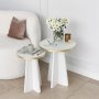 HANAH HOME Set stolova Mushroom 2 Gold White - slika 4
