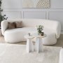 HANAH HOME Set stolova Mushroom 2 Gold White - slika 1