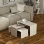 HANAH HOME Set stolova Kanta Ancient White Light Mocha Ancient White - slika 1