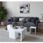 HANAH HOME Sto za dnevnu sobu Ortanca White - slika 2