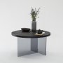 HANAH HOME Sto za dnevnu sobu Serenity Anthracite Dark Grey - slika 2