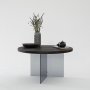 HANAH HOME Sto za dnevnu sobu Serenity Anthracite Dark Grey - slika 1