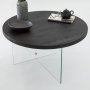 HANAH HOME Sto za dnevnu sobu Serenity Anthracite Transparent - slika 4
