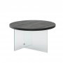 HANAH HOME Sto za dnevnu sobu Serenity Anthracite Transparent - slika 5