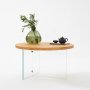 HANAH HOME Sto za dnevnu sobu Serenity Transparent Oak - slika 2