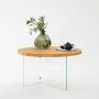 HANAH HOME Sto za dnevnu sobu Serenity Transparent Oak - slika 3