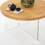 HANAH HOME Sto za dnevnu sobu Serenity Transparent Oak - slika 4