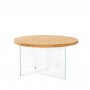 HANAH HOME Sto za dnevnu sobu Serenity Transparent Oak - slika 5
