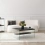 HANAH HOME Sto za dnevnu sobu Aqua Anthracite - slika 1