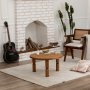 HANAH HOME Sto za dnevnu sobu Ida 70 Chesnut - slika 1