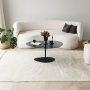 HANAH HOME Sto za dnevnu sobu Porto Dark Grey Black - slika 1