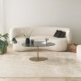 HANAH HOME Sto za dnevnu sobu Porto Dark Grey Gold - slika 1