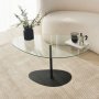 HANAH HOME Sto za dnevnu sobu Porto Transparent Black - slika 3