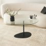 HANAH HOME Sto za dnevnu sobu Porto Transparent Black - slika 4